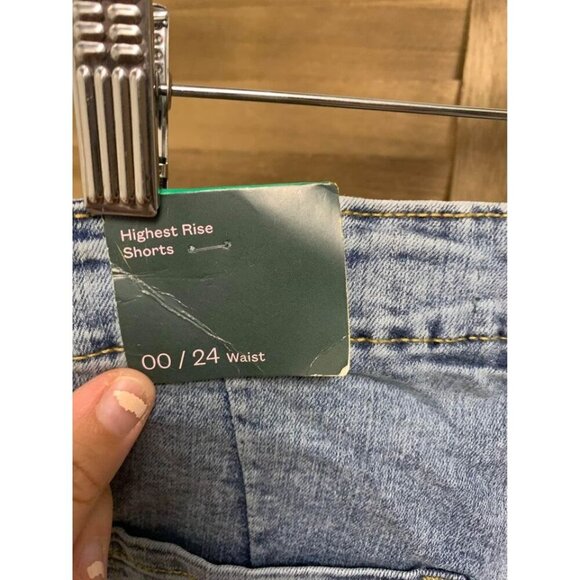 NWT Wild Fable Highest Rise Denim Shorts Sexy Booty Summer Y2K Women's Size 00 - Picture 3 of 6